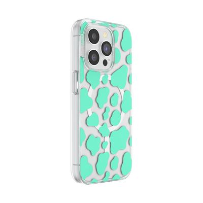 Secondary image for hover Turquoise Cow Cow — iPhone 15 Pro MagSafe Case